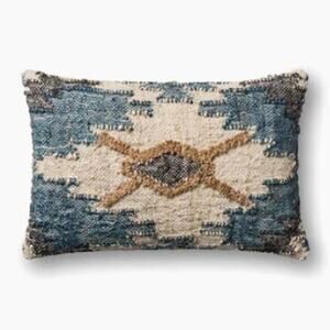 Loloi Contemporary Wool Accent Pillow Multi Finish (13 x 21 in) NEW!